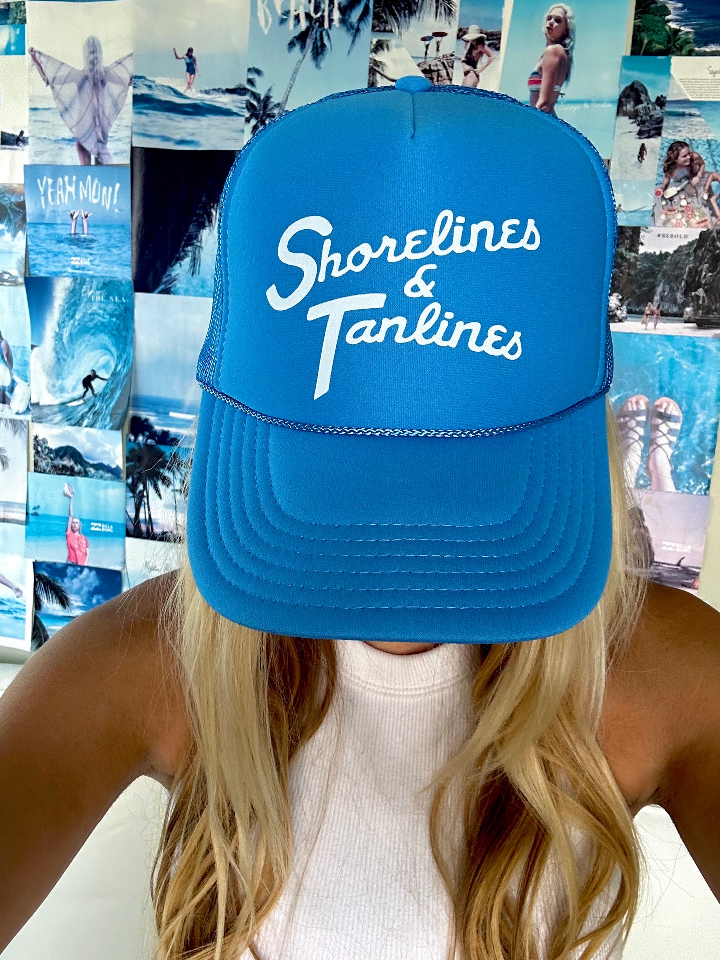 shorelines & tanlines trucker hat