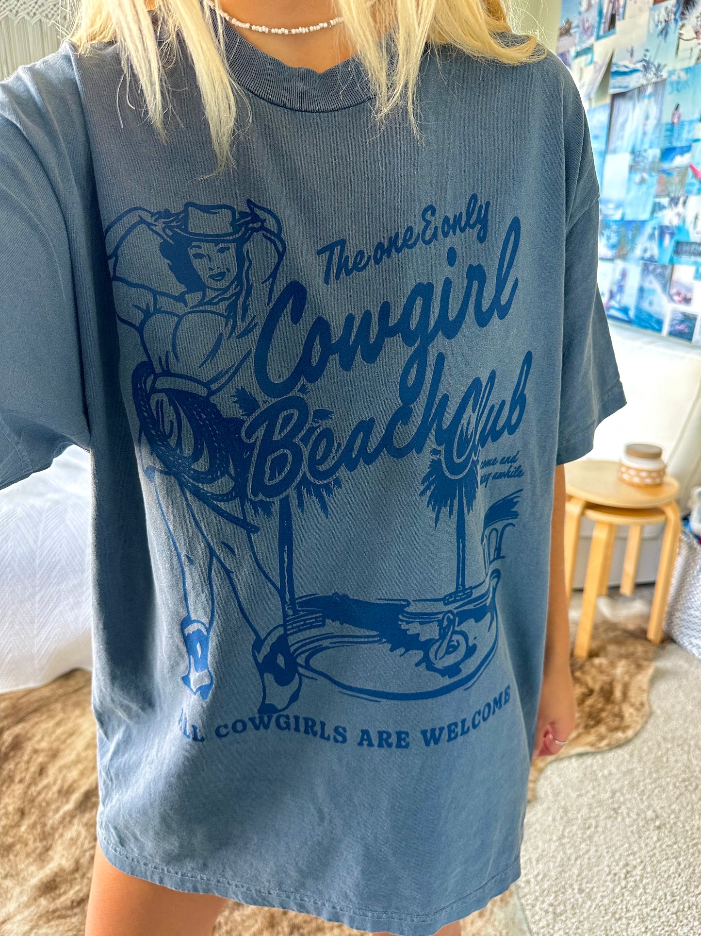 cowgirl beach club tee