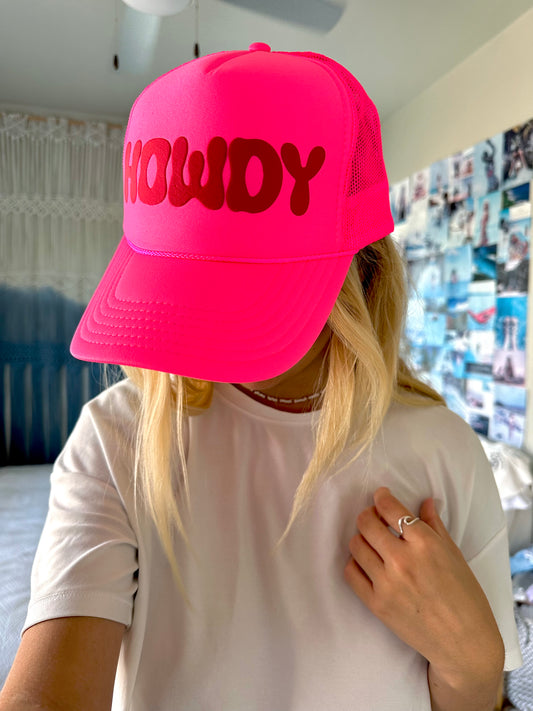 howdy trucker hat