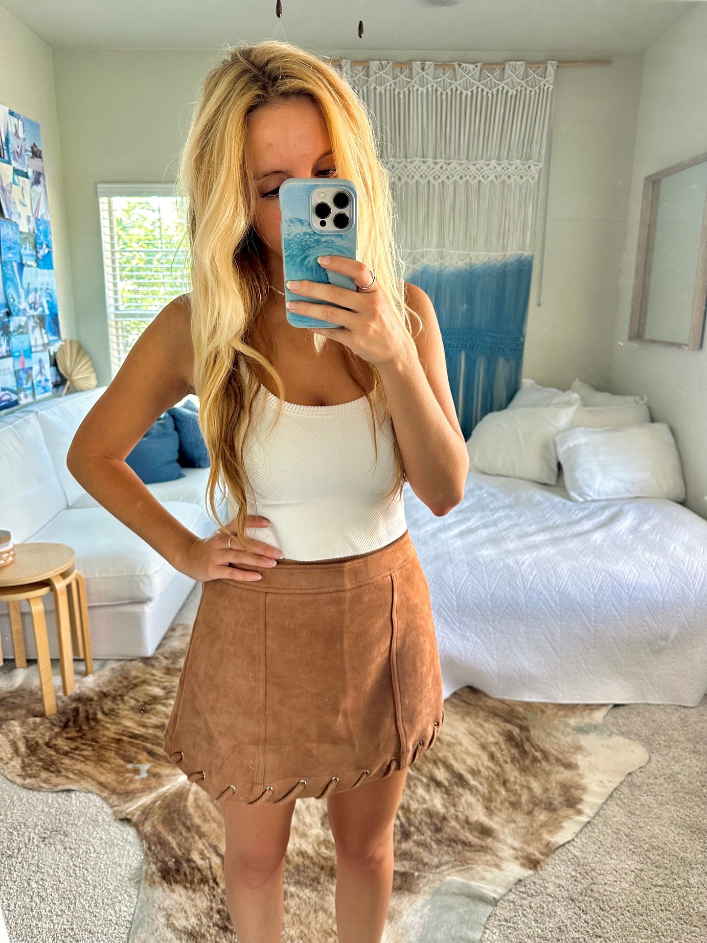 back to tennessee skirt - tan