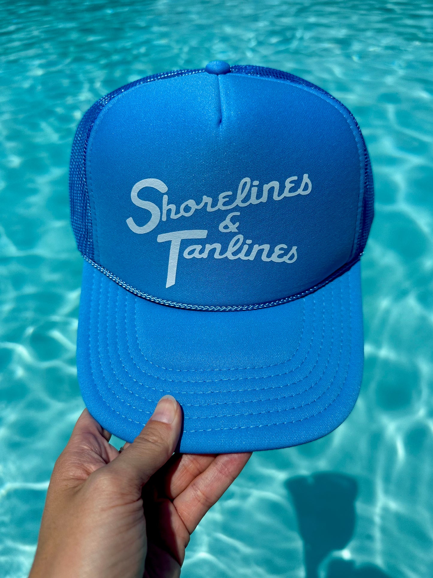 shorelines & tanlines trucker hat