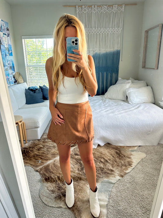 back to tennessee skirt - tan